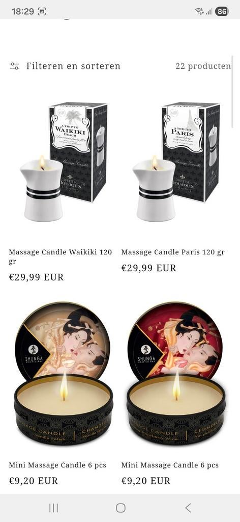 Produit érotique, Enlèvement ou Envoi