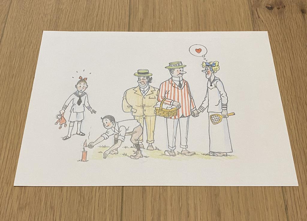 Vandersteen - Suske en Wiske - originele tekening De Rop, Enlèvement ou Envoi, Neuf