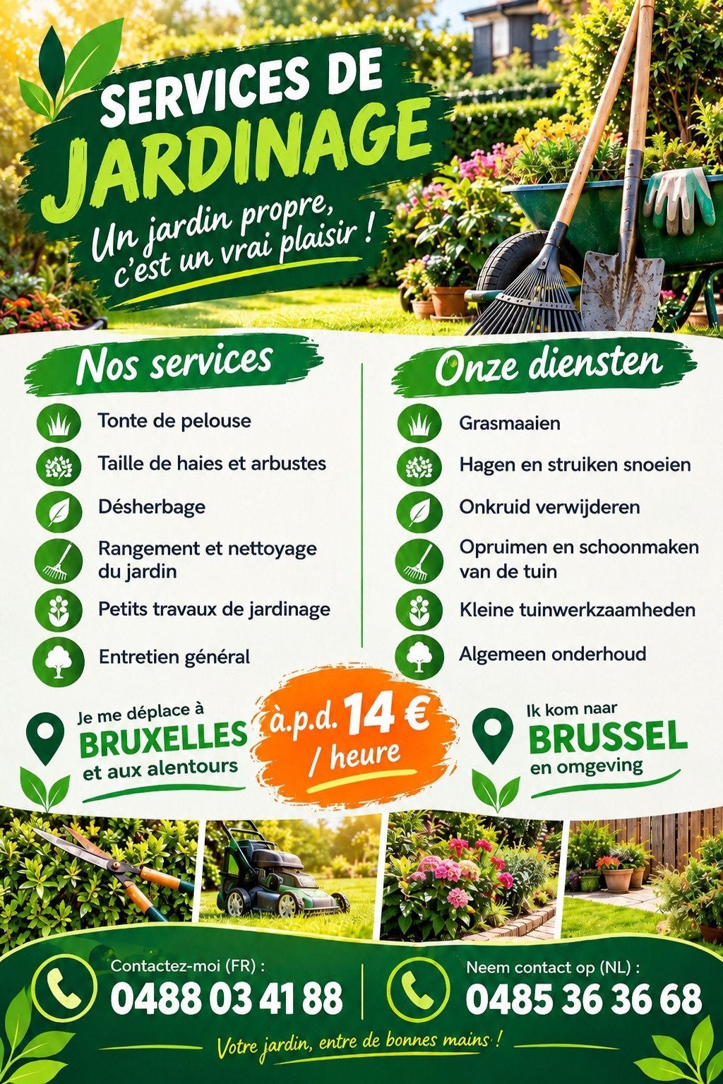 jardinier - Tuinieren, Offres d'emploi