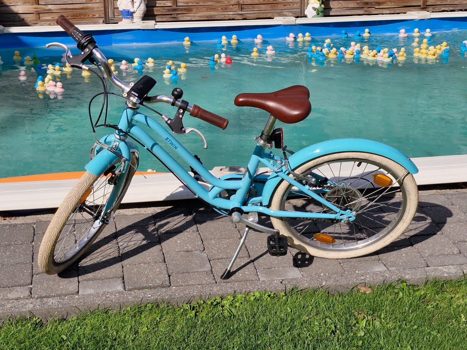 btwin meisjesfiets 20 inch, Vélos & Vélomoteurs, Vélos | Filles, Vitesses, Frein sur jante, Comme neuf, Btwin Decathlon