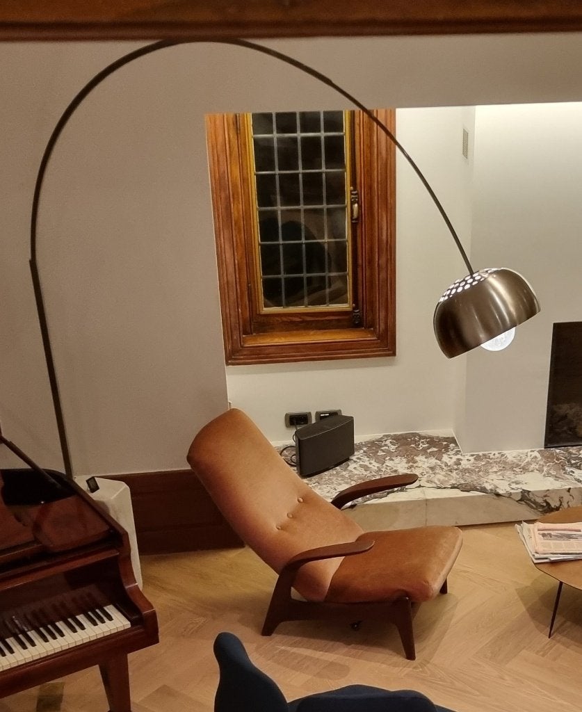 Flos Arco vintage repro, Huis en Inrichting, Ophalen, Gebruikt, Metaal