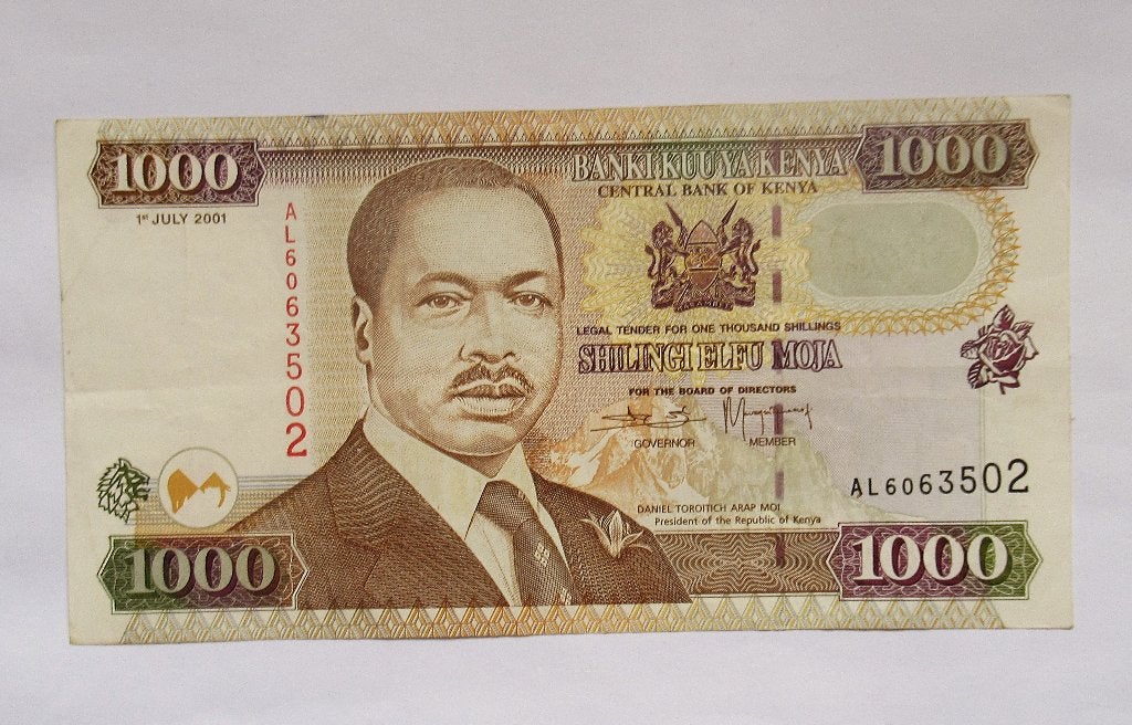 Kenia 1000 Shillings   2001, Verzenden