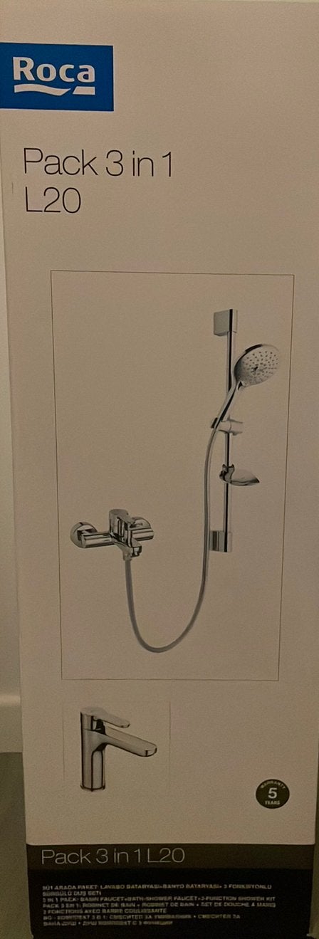 Douche à main et robinet de lavabo 3-en-1, Bricolage & Construction, Sanitaire, Enlèvement, Neuf, Chrome, Douche