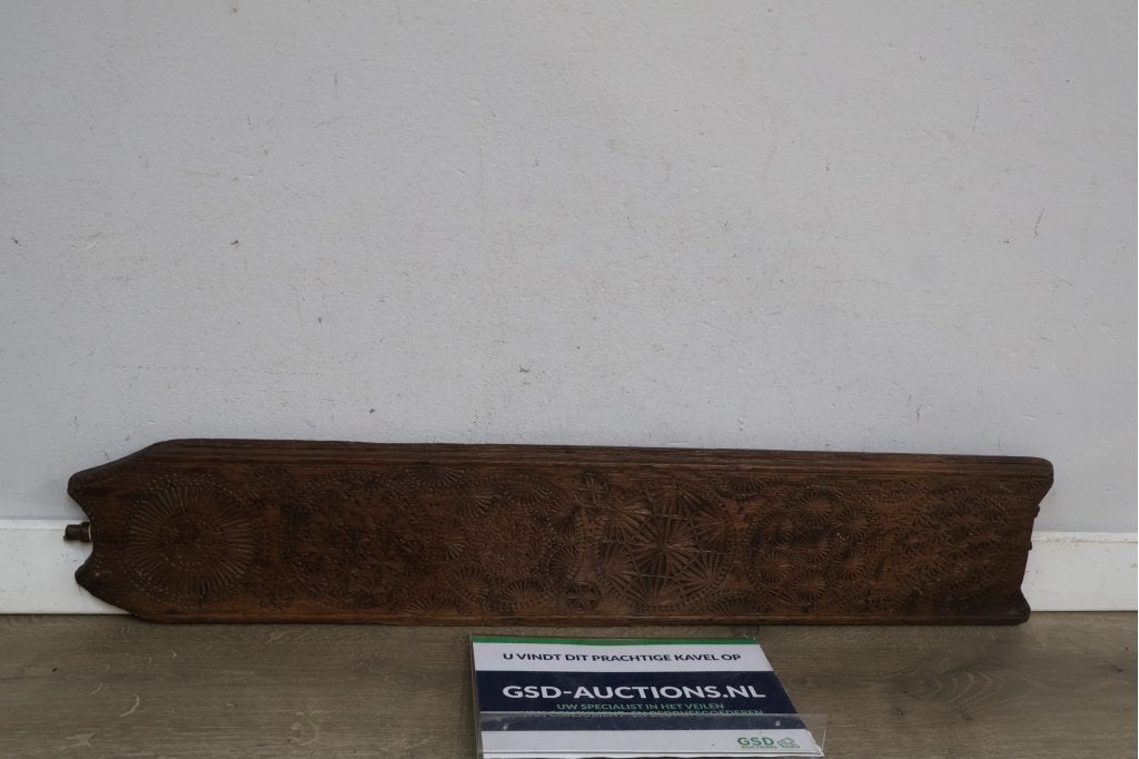 Antieke mangelplank, Antiek en Kunst, Kunst | Beelden en Houtsnijwerken, Ophalen of Verzenden