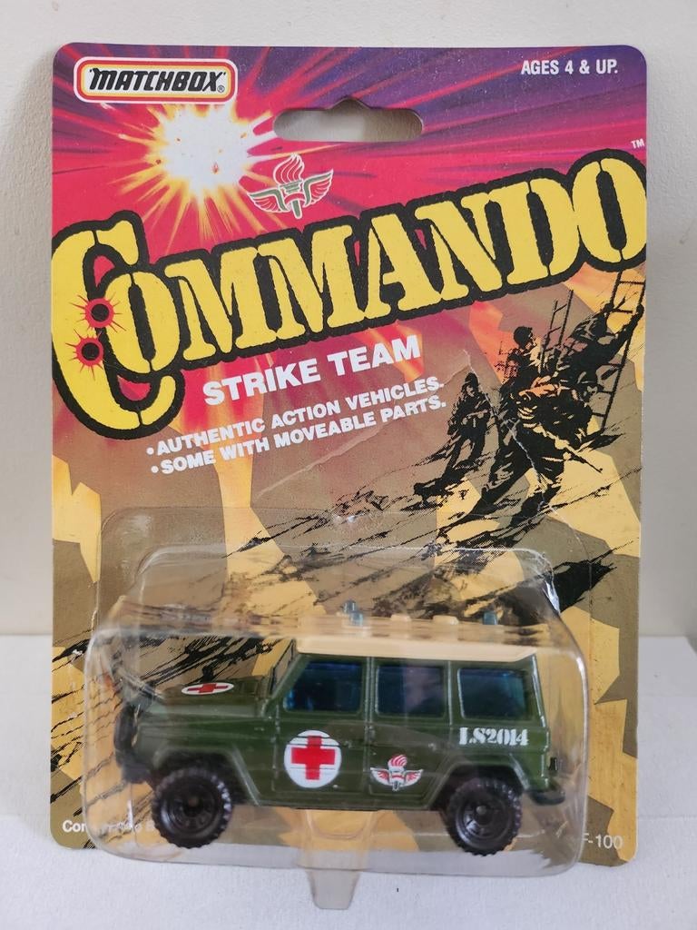 Matchbox Commando Mercedes G Wagon (1988) Strike Team, Hobby en Vrije tijd, Ophalen of Verzenden