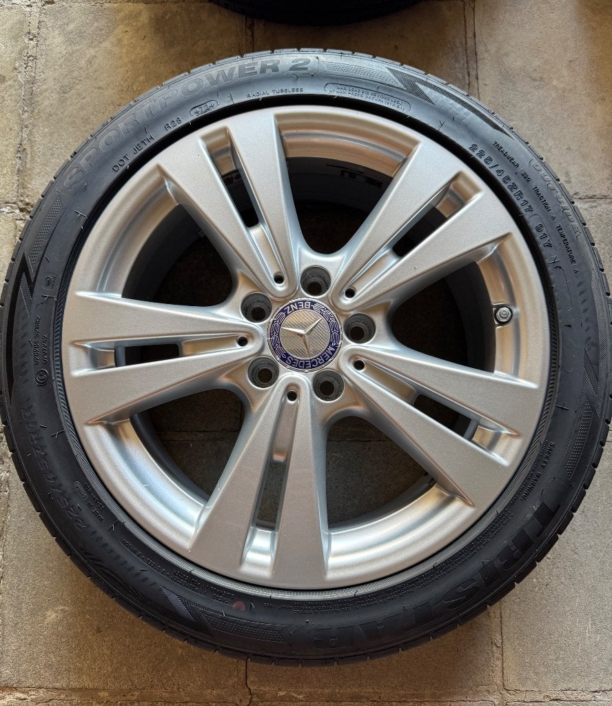 17” velgen Mercedes met banden, Pneus et Jantes, Pneus été, 17 pouces, Enlèvement