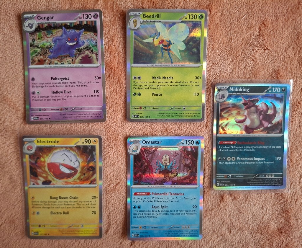 151 set Pokémon kaarten te ruil., Hobby en Vrije tijd, Ophalen of Verzenden, Zo goed als nieuw, Meerdere kaarten, Foil