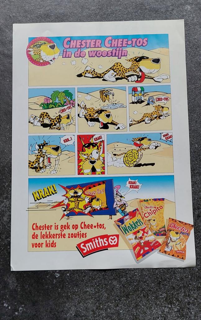 Flippo Chester Strip, Verzamelen, Ophalen of Verzenden, Spiek, Map, Album of Poster, Met verzamelmap(pen)