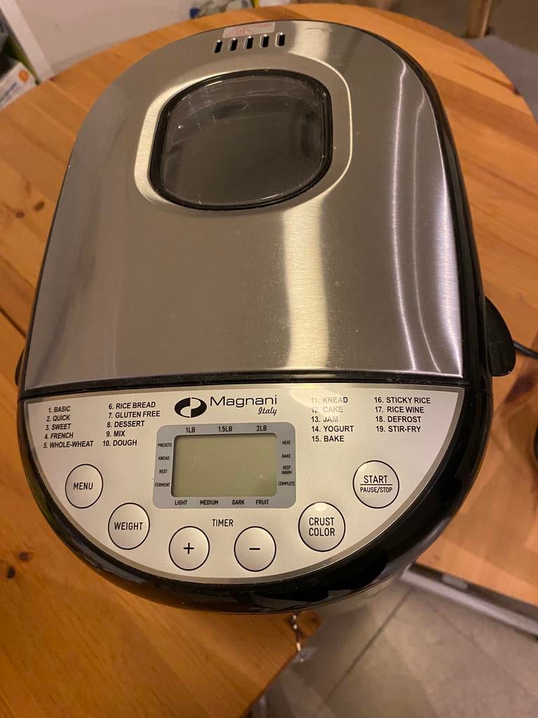 Machine à pain, Ophalen, Zo goed als nieuw