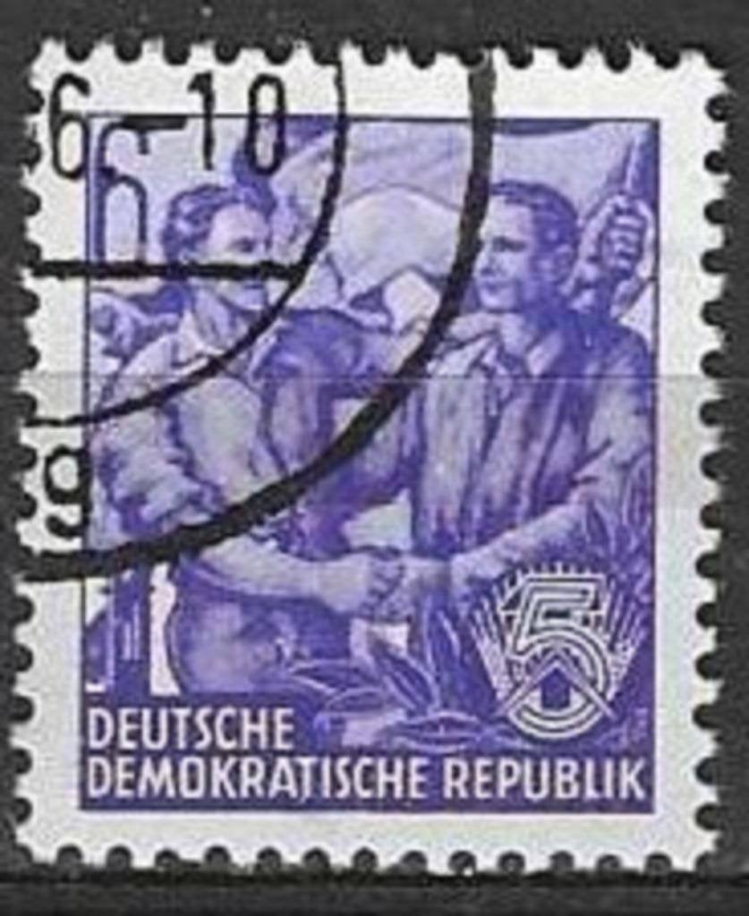 Duitsland DDR 1953 - Yvert 119 - Vijfjarenplan (ST), Verzenden, DDR, Gestempeld