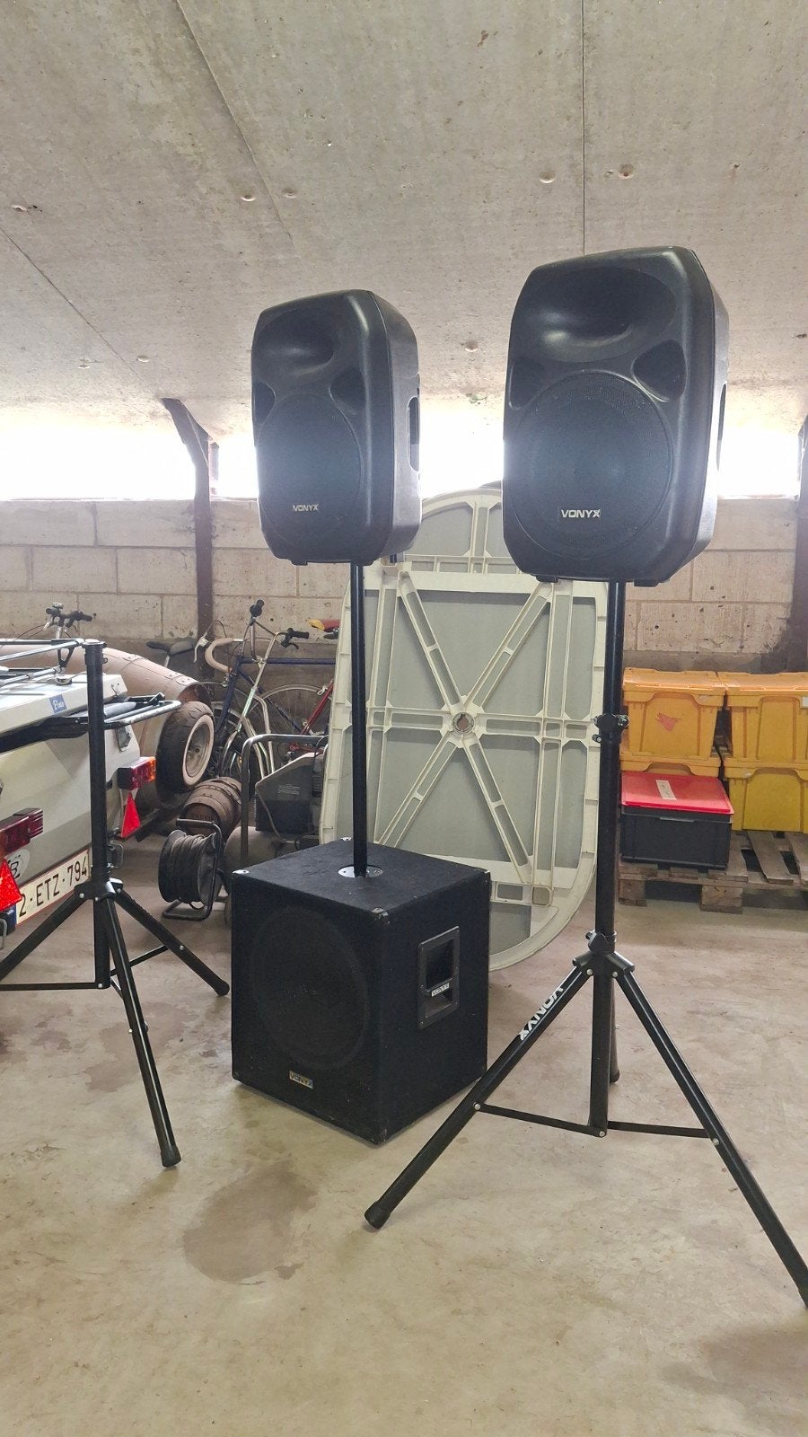 Vonyx actieve boxenset, Enlèvement, Utilisé, 150 watts ou plus, Kit d'enceintes