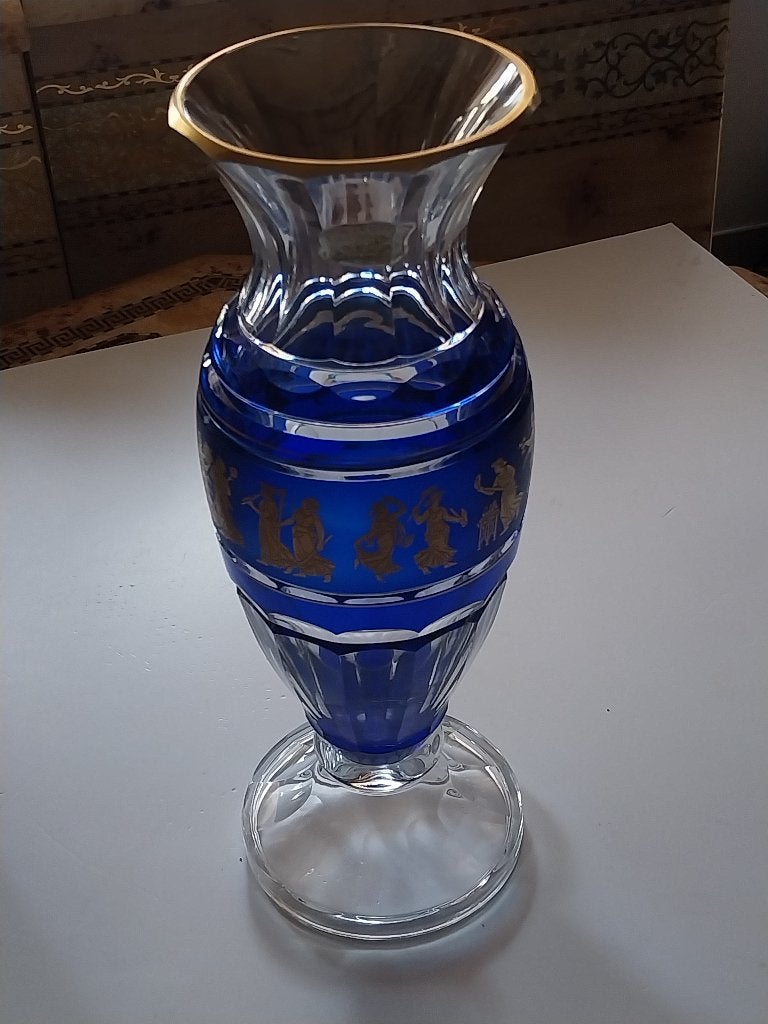 Val Saint Lambert grote vaas 42cm, Antiek en Kunst, Ophalen