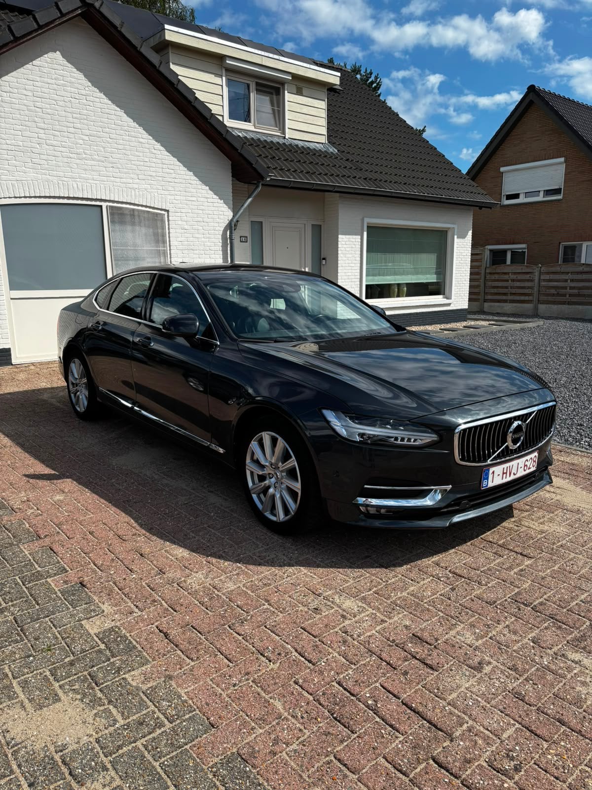 Volvo S90 Inscription 2.0D 190 ch BJ 2017 en option complète, Autos, Volvo, Cuir, Argent ou Gris, Achat, 6 portes