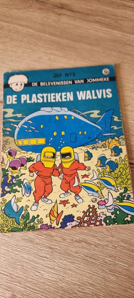 Vintage strip Jommeke 50 - De plastieken walvis, Boeken, Stripverhalen, Eén stripboek, Ophalen of Verzenden, Gelezen, Jeff Nys
