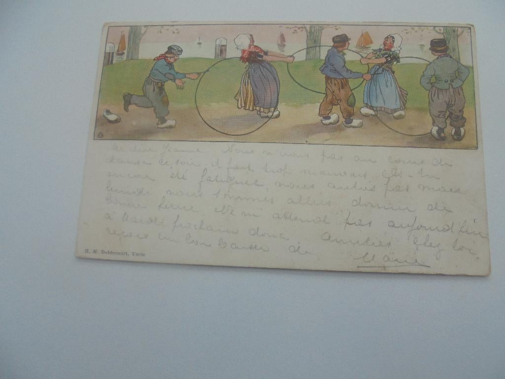 fantasie kaart, Verzenden, Voor 1920, Gelopen, Overige thema's