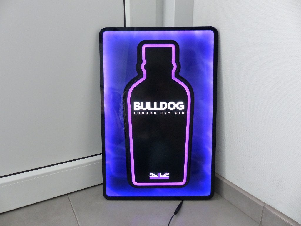Bulldog Gin lichtpaneel, Ophalen, Zo goed als nieuw, Overige typen