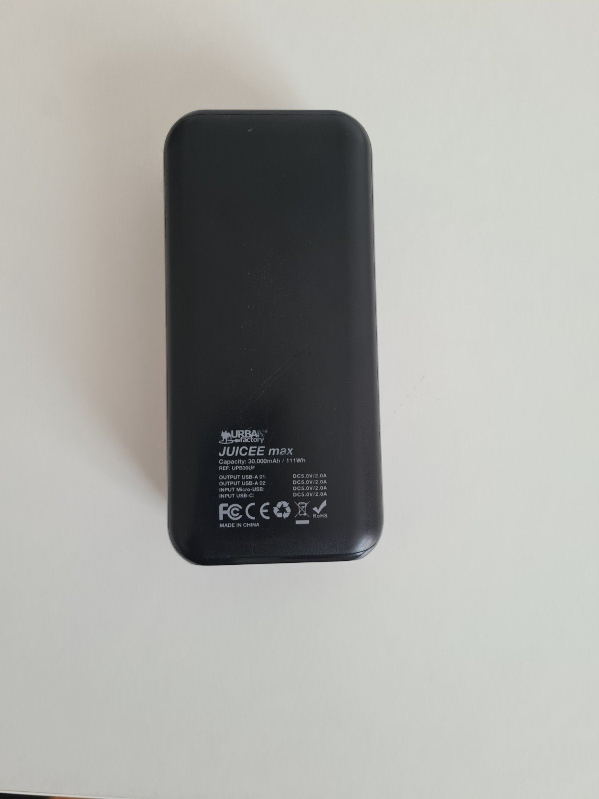 URBAN FACTORY POWERBANK 30.000, Telecommunicatie, Powerbanks, Ophalen, Zo goed als nieuw, URBA