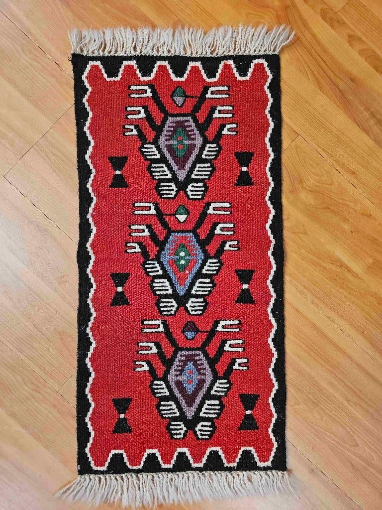 Kelim Loper 67/33 cm, Ophalen of Verzenden, Gebruikt, Rood, Overige stijlen