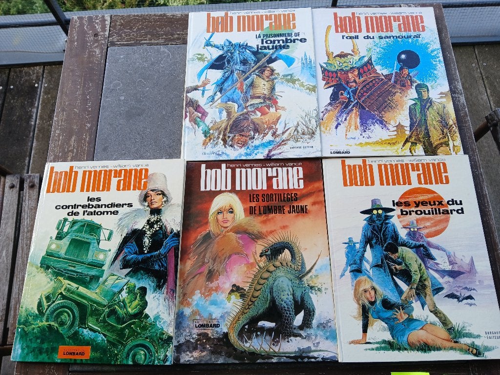 5 BD Bob Morane - W Vance, Livres, Enlèvement, Utilisé, Vernes - Vance