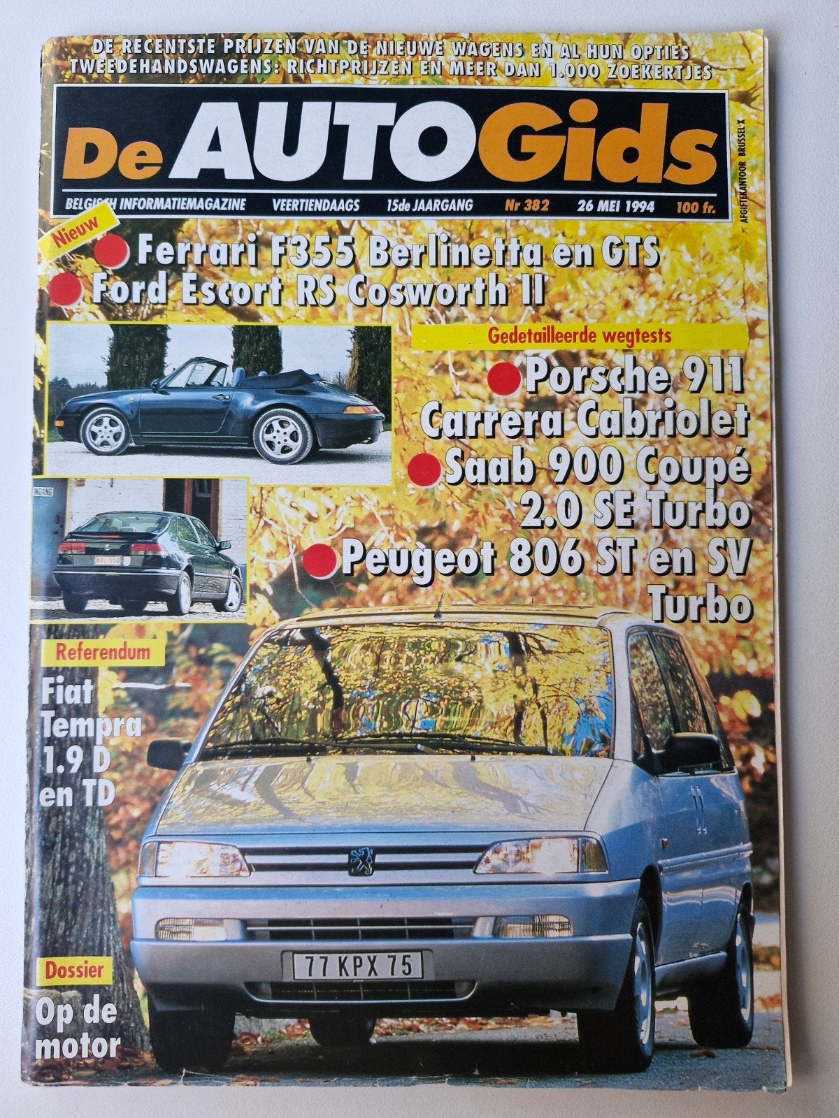 Autogids 383, Enlèvement ou Envoi