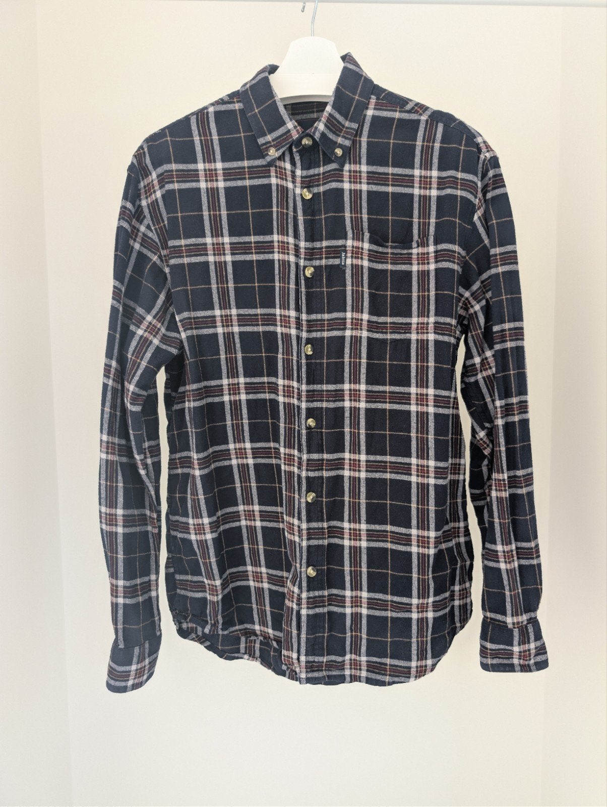 Jaktia heren flanellen overhemd - Maat M - 100% Katoen, Kleding | Heren, Overhemden, Jaktia, Blauw, Gedragen, Halswijdte 39/40 (M)