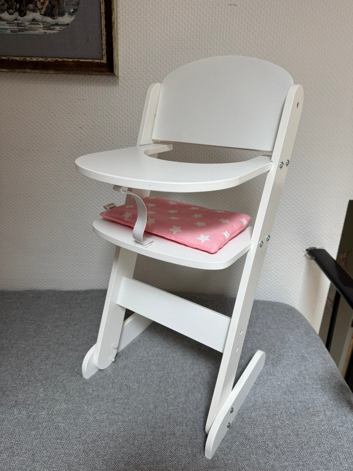 Eetstoel voor poppen in hout, Kinderen en Baby's, Ophalen, Gebruikt, Babypop