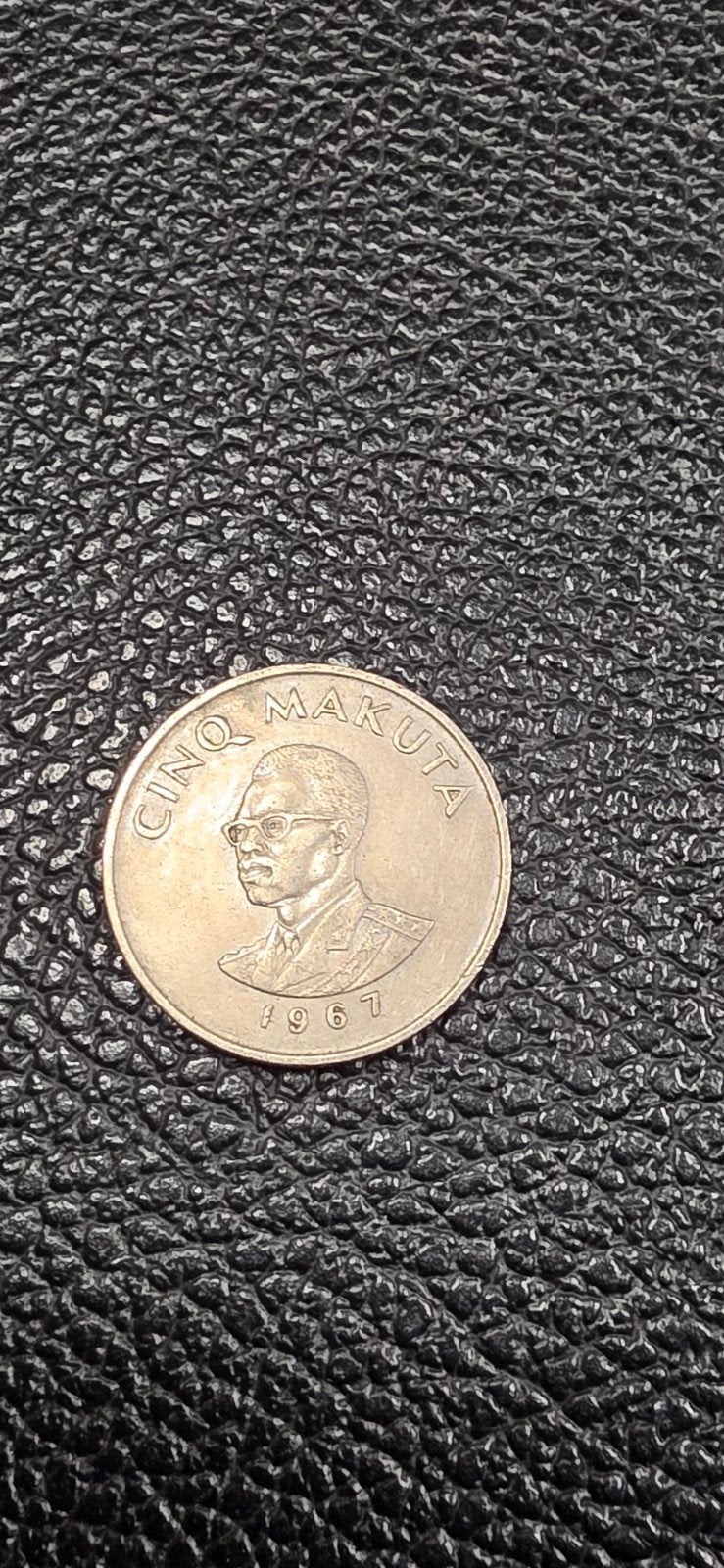 Congo 5 makuta 1967, Postzegels en Munten, Munten | Afrika, Ophalen of Verzenden