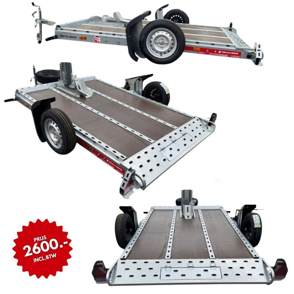 Temared MotoQuad 2616 Hydraulisch zakbaar  Motortrailer, Ophalen, Nieuw