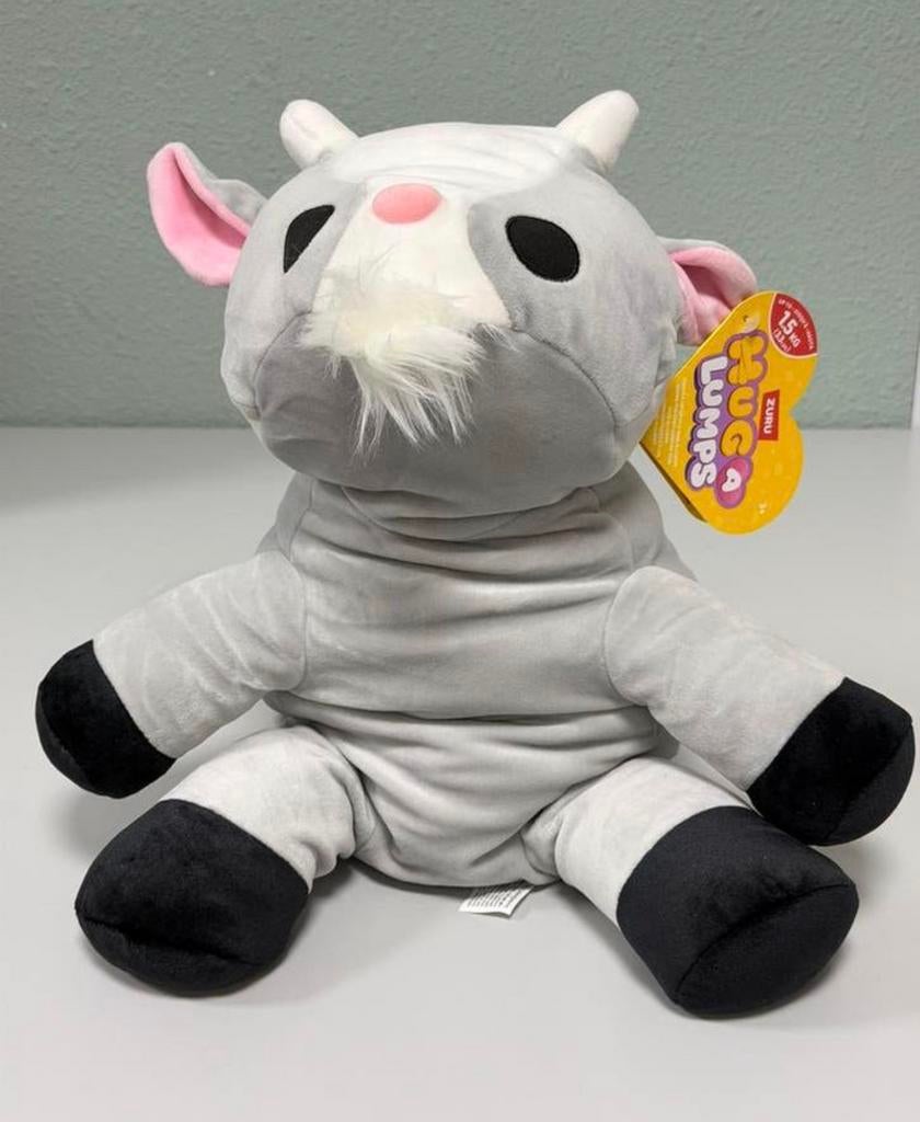 ZURU Hug a Lumps - Pluche knuffel van 1.5 KG - 50cm - Geit, Ophalen of Verzenden, Nieuw, Korrelvulling, Middelgroot (20 tot 80 cm)