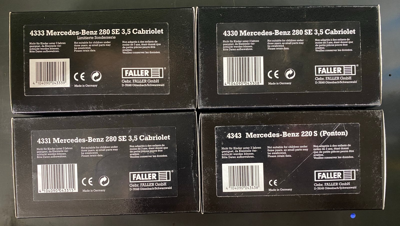 Faller 1:43 een bod op één of meerdere volgens interesse, Ophalen, Zo goed als nieuw, Schuco