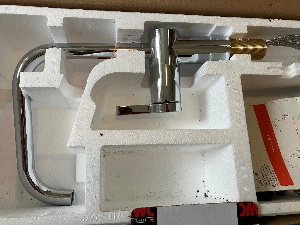 keukenkraan chroom - nieuw in doos, Huis en Inrichting, Ophalen