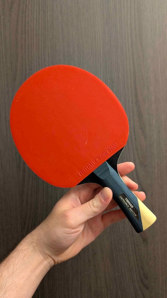 Tafeltennis racket Tibhar Samsonov Master + 6 tibhar ballen, Sports & Fitness, Ping-pong, Enlèvement, Comme neuf