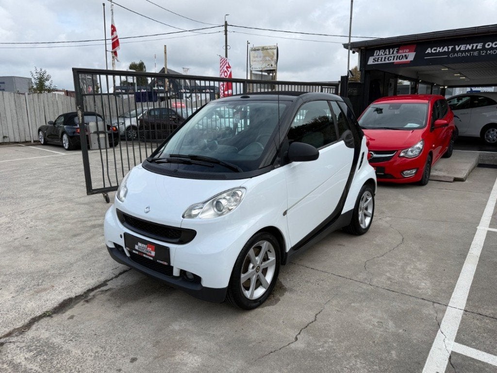 Smart Fortwo, Auto's, Testrit aan huis, Stof, Zwart, Wit