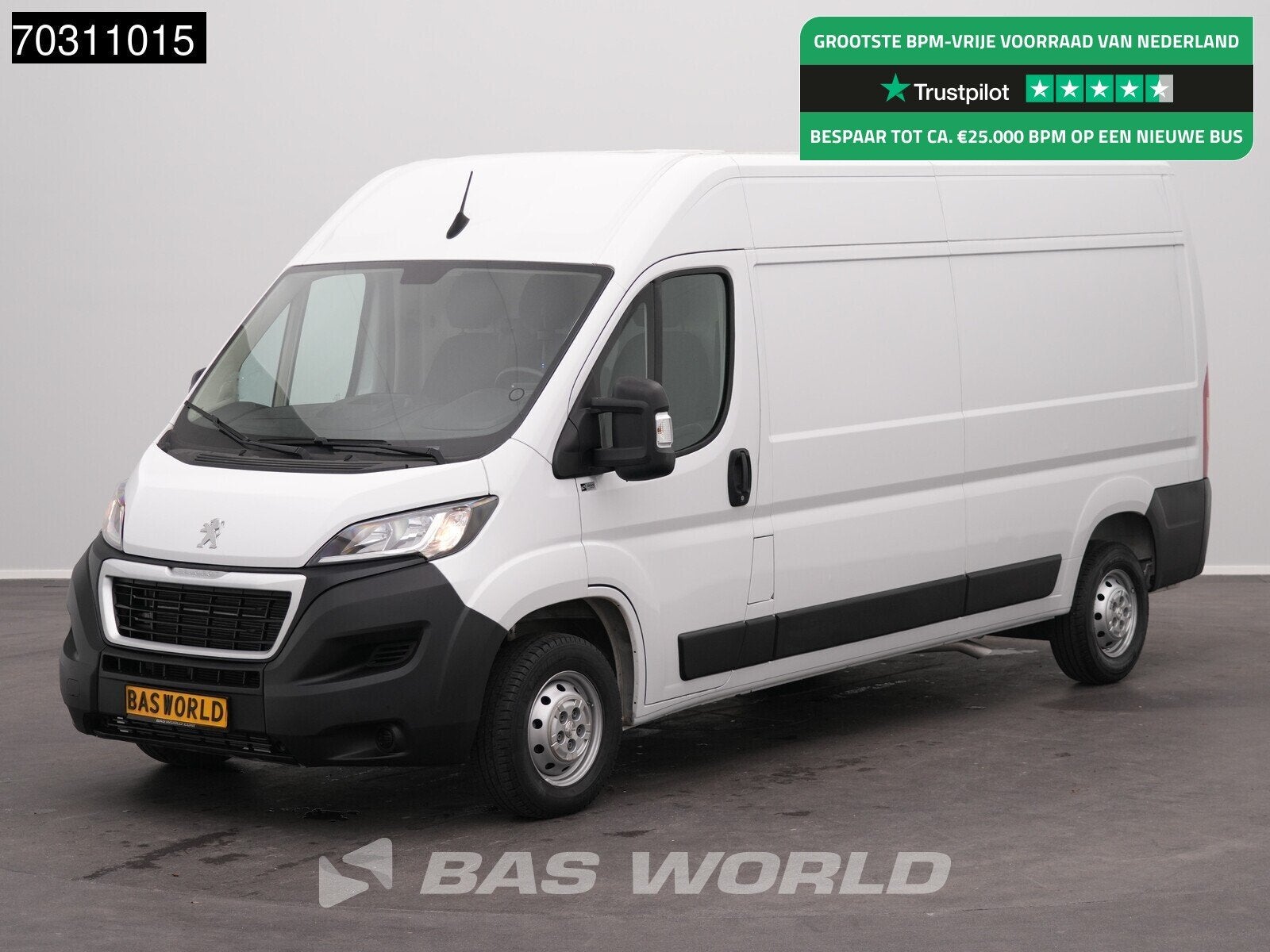 Peugeot Boxer 140PK L3H2 Airco Cruise Camera Parkeersensoren, Auto's, Stof, Gebruikt, Euro 6, Wit
