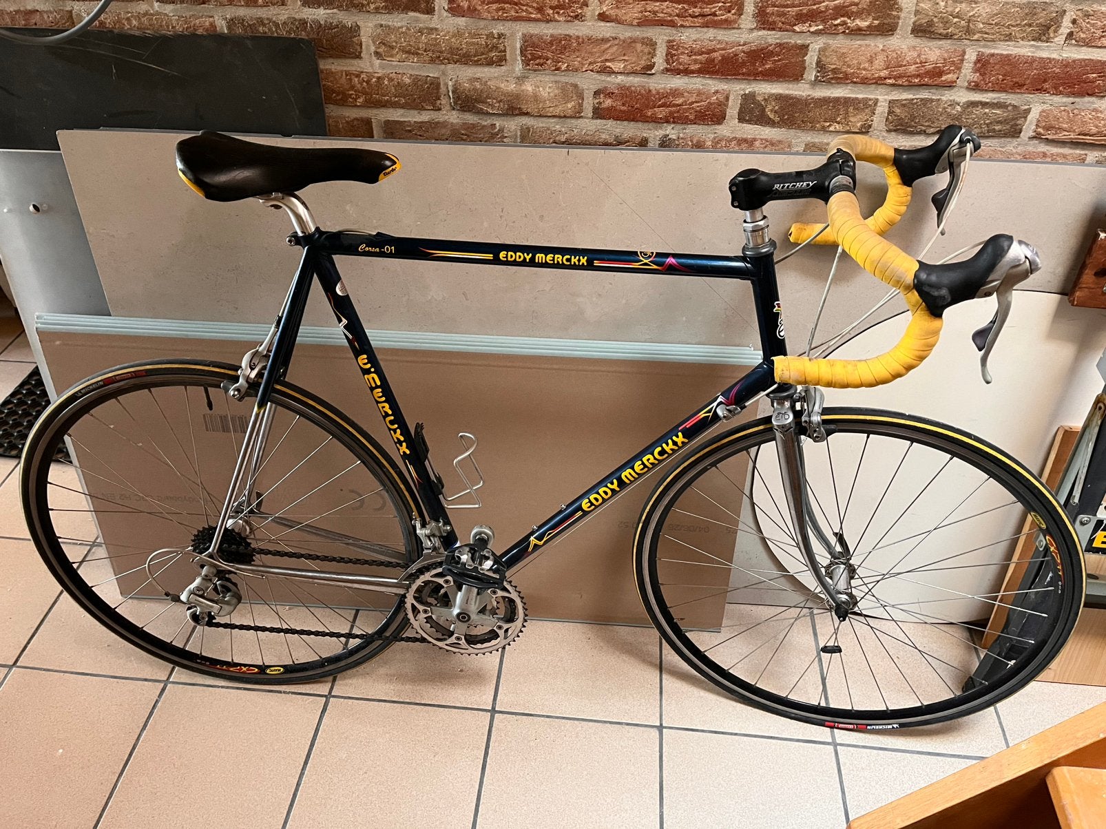 Eddy Merckx vintage koersfiets groot kader, Fietsen en Brommers, Ophalen, Gebruikt, Heren, Overige merken