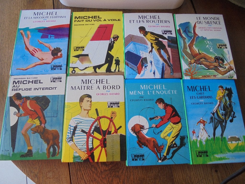 Michel lot de 8 livres bibliothèque verte, Enlèvement ou Envoi, Fiction, Georges Bayard, Utilisé