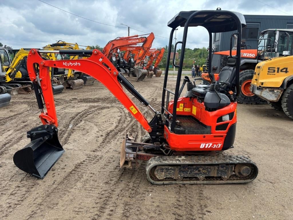 mini-pelle Kubota U17-3 (1 119 heures), Enlèvement, Excavatrice