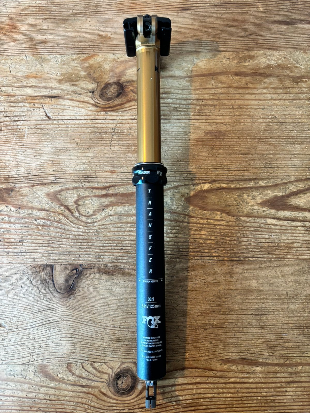 Tige de selle télescopique FOX Transfert Kashima 30.9mm 125, Enlèvement ou Envoi, Comme neuf, Autres types