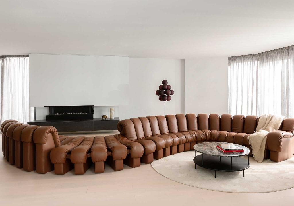 GEZOCHT: De Sede DS-600 Snake — Direct Inkoop, Ophalen of Verzenden, Stof, Bankstel Bank Zetels Sofa Hoekbank Design bank