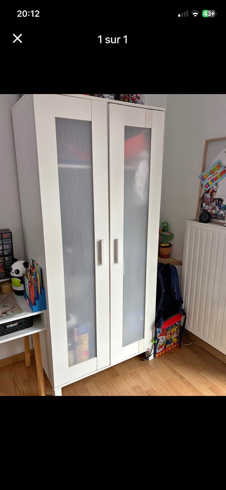 Penderie ikea, Maison & Meubles, Enlèvement, Utilisé