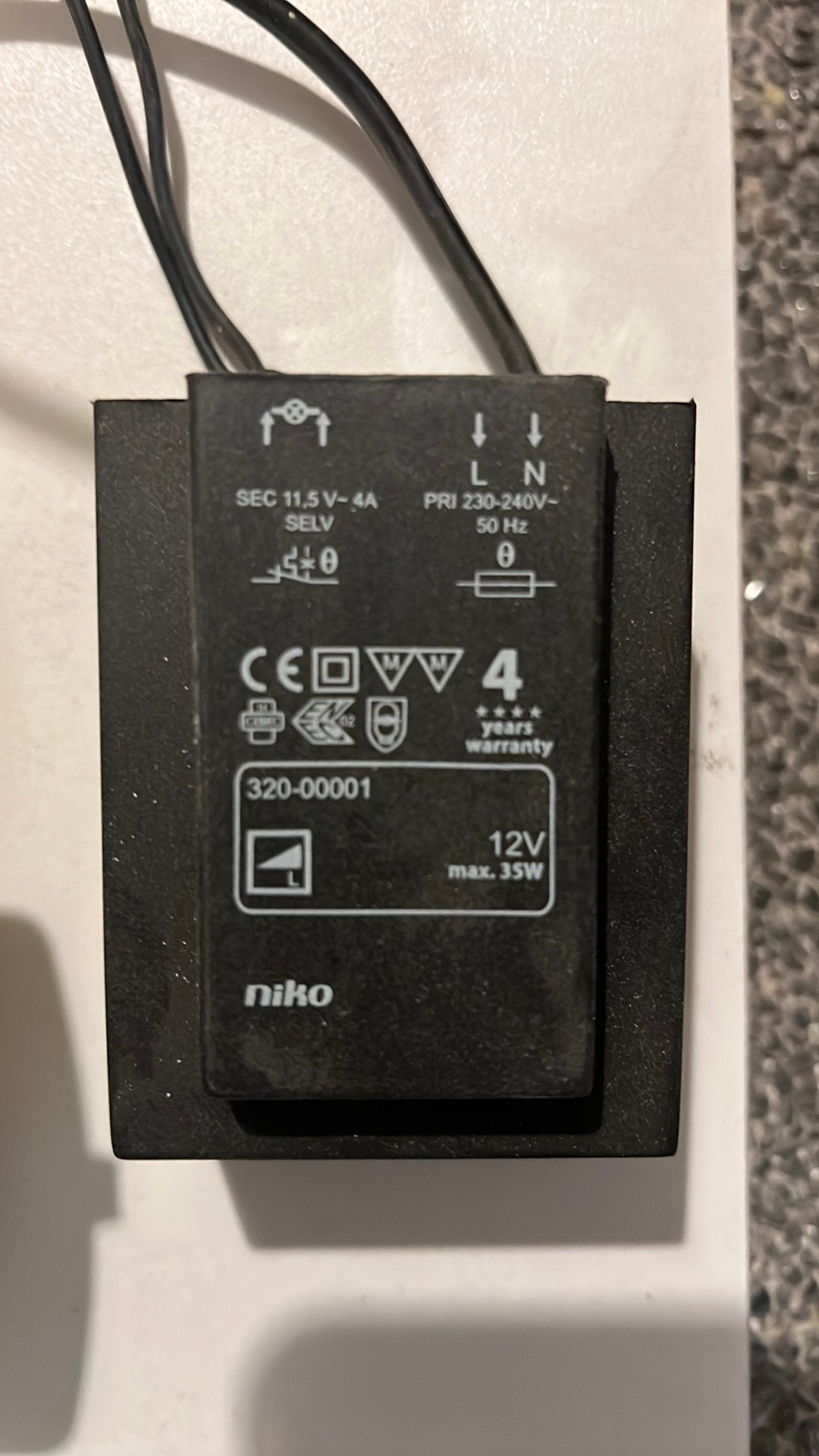 Nieuwe Niko transformator 12V 35W – 320-00001, Ophalen, Nieuw