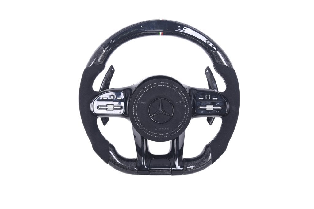 Mercedes AMG forged carbon Alcantara LED sportstuur, Auto-onderdelen, Besturing, Mercedes-Benz, Nieuw, Verzenden
