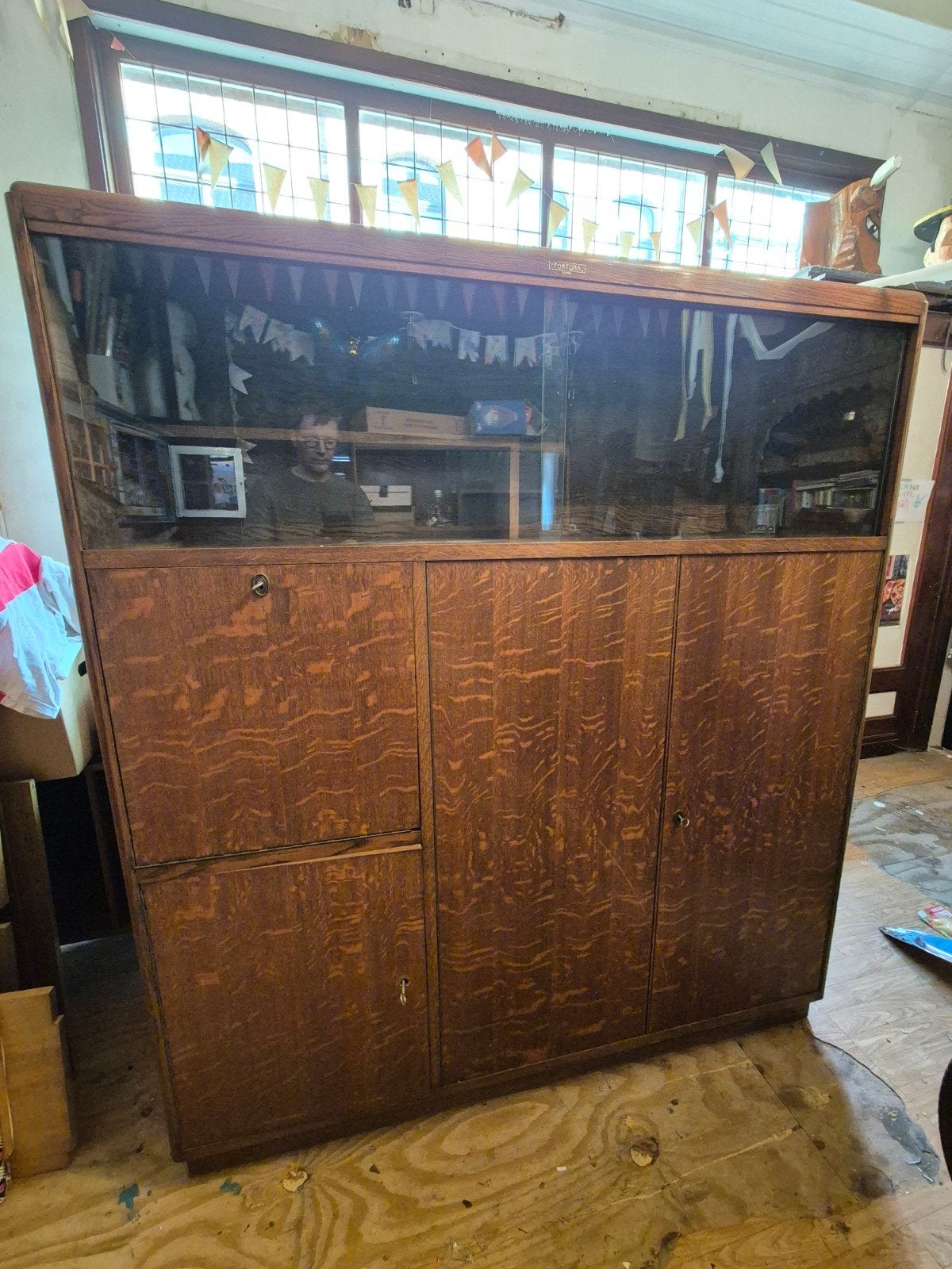 armoire murale vintage art déco Fortuna Gent, Antiquités & Art, Enlèvement