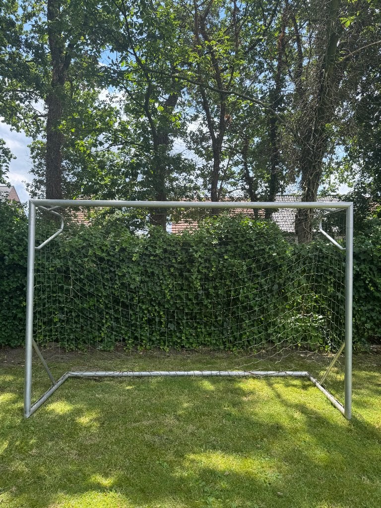 Voetbalgoal metaal 3x2 meter, Ophalen, Gebruikt