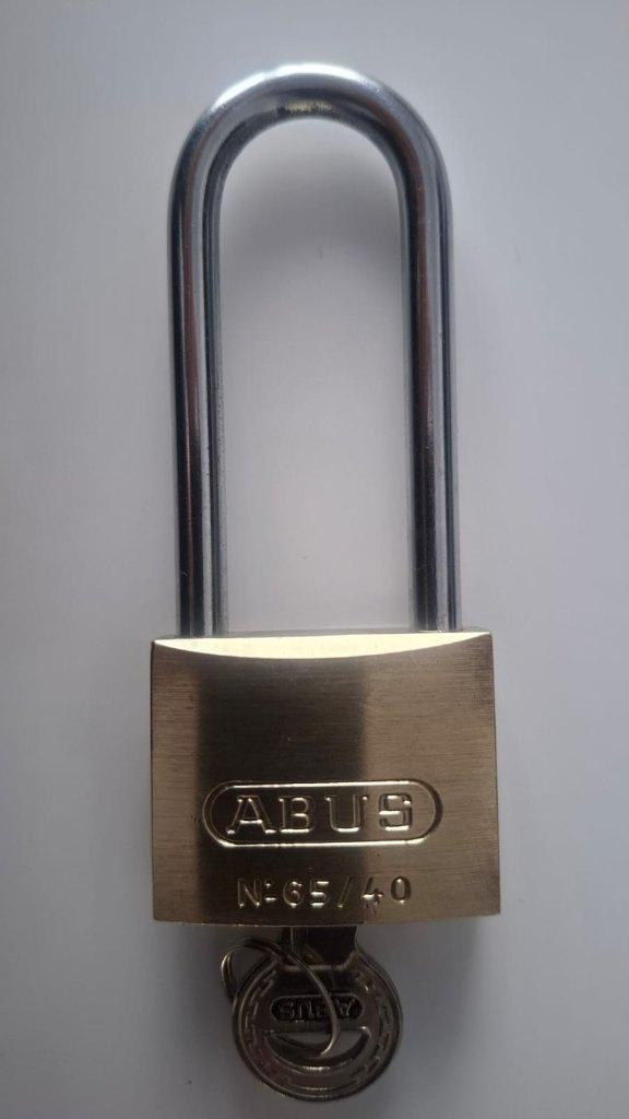 Abus 65/40 & 65/30 hangslot, Verzenden, Gebruikt