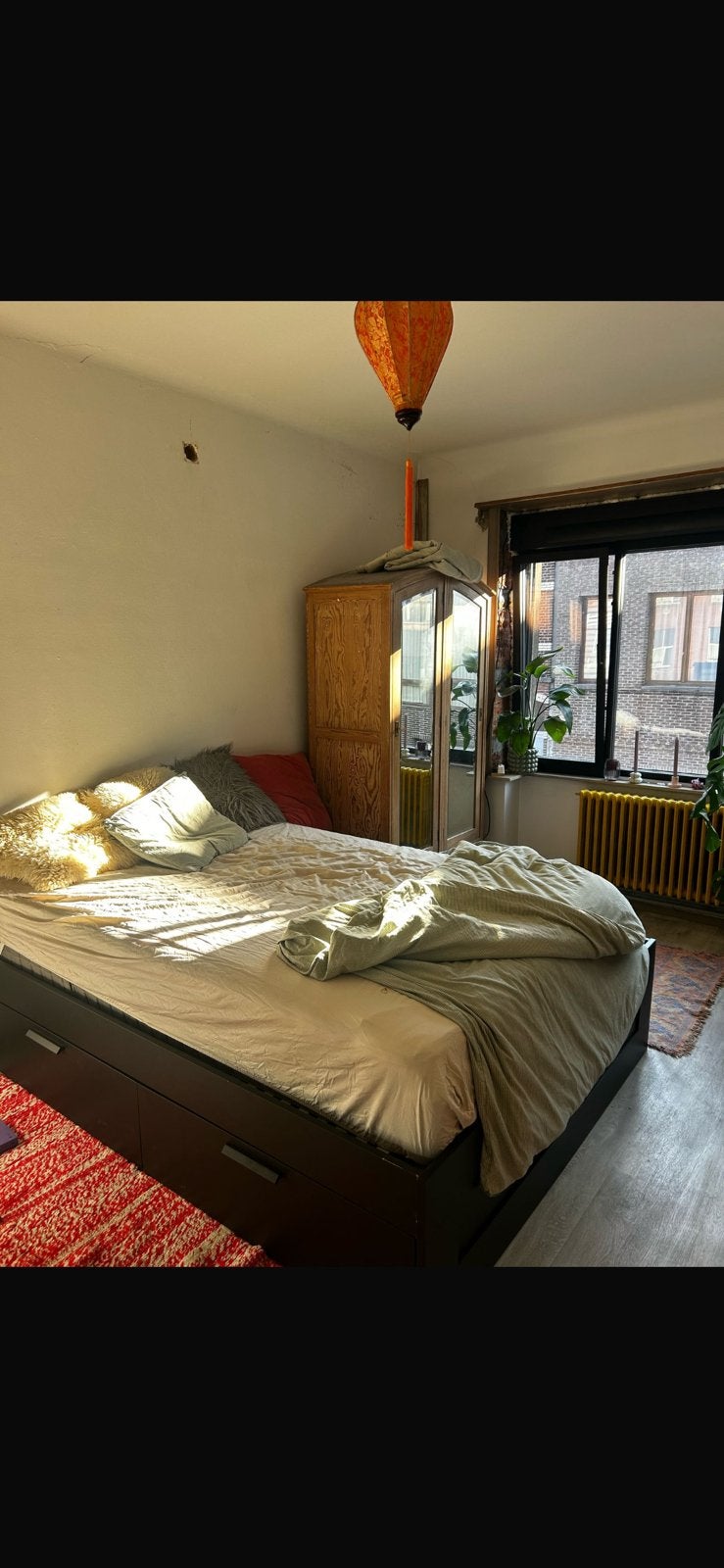 Ikea brimnes tweepersoonsbed 160 X 200 inclusief lades, Ophalen, Gebruikt, Overige typen, Tweepersoons
