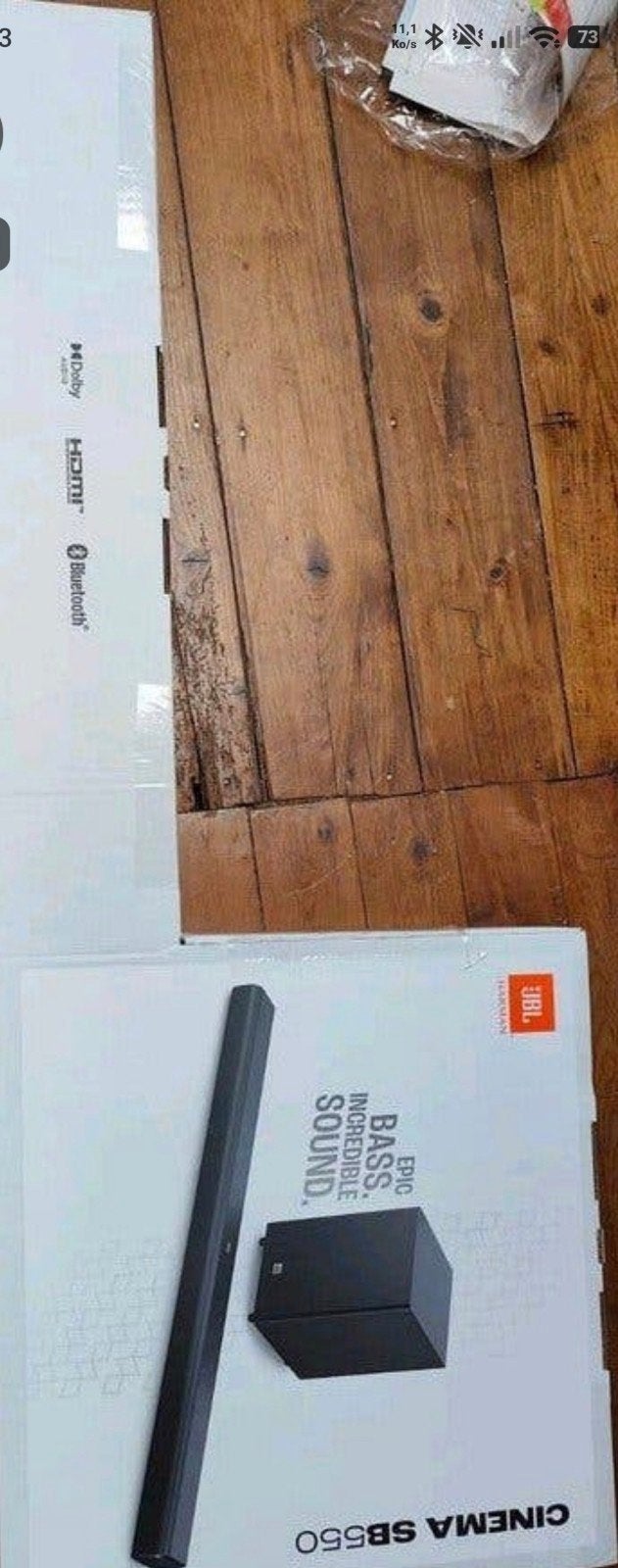 JBL550 soundbar, Ophalen