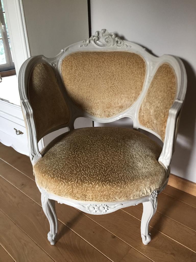 antieke fauteuil, Ophalen, Gebruikt, Stof