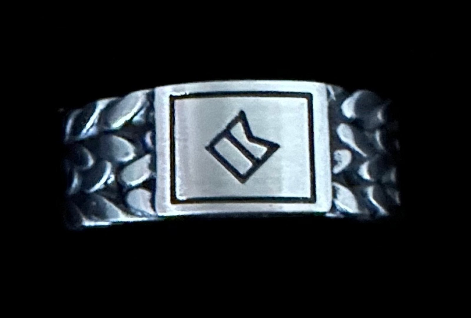 RING CAPTAIN ALPHA SIERRA MET 80%KORTING! 💯%NIEUW!, Ophalen of Verzenden, Nieuw, Zilver