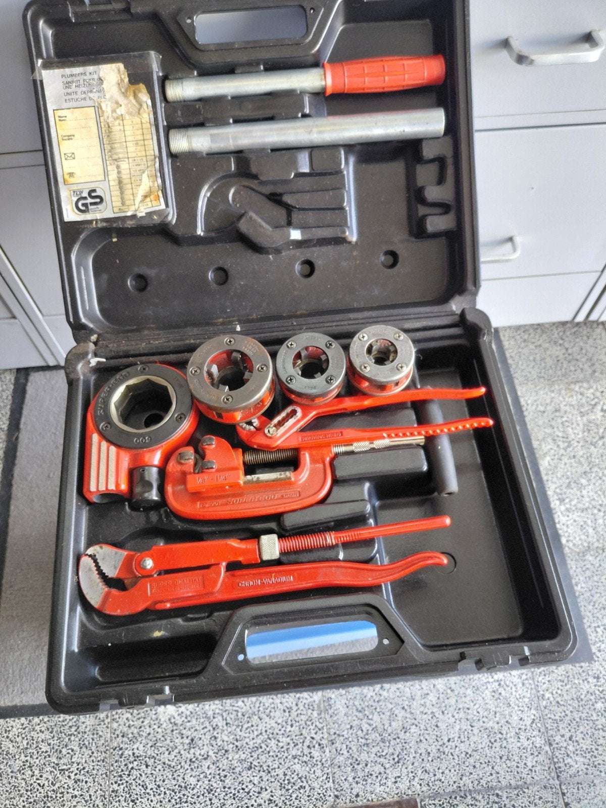 draadsnijmachine koffer, Doe-het-zelf en Bouw, Ophalen of Verzenden
